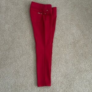 Nygard Luxe Denim Skinny Ankle Medium 10/12 Red